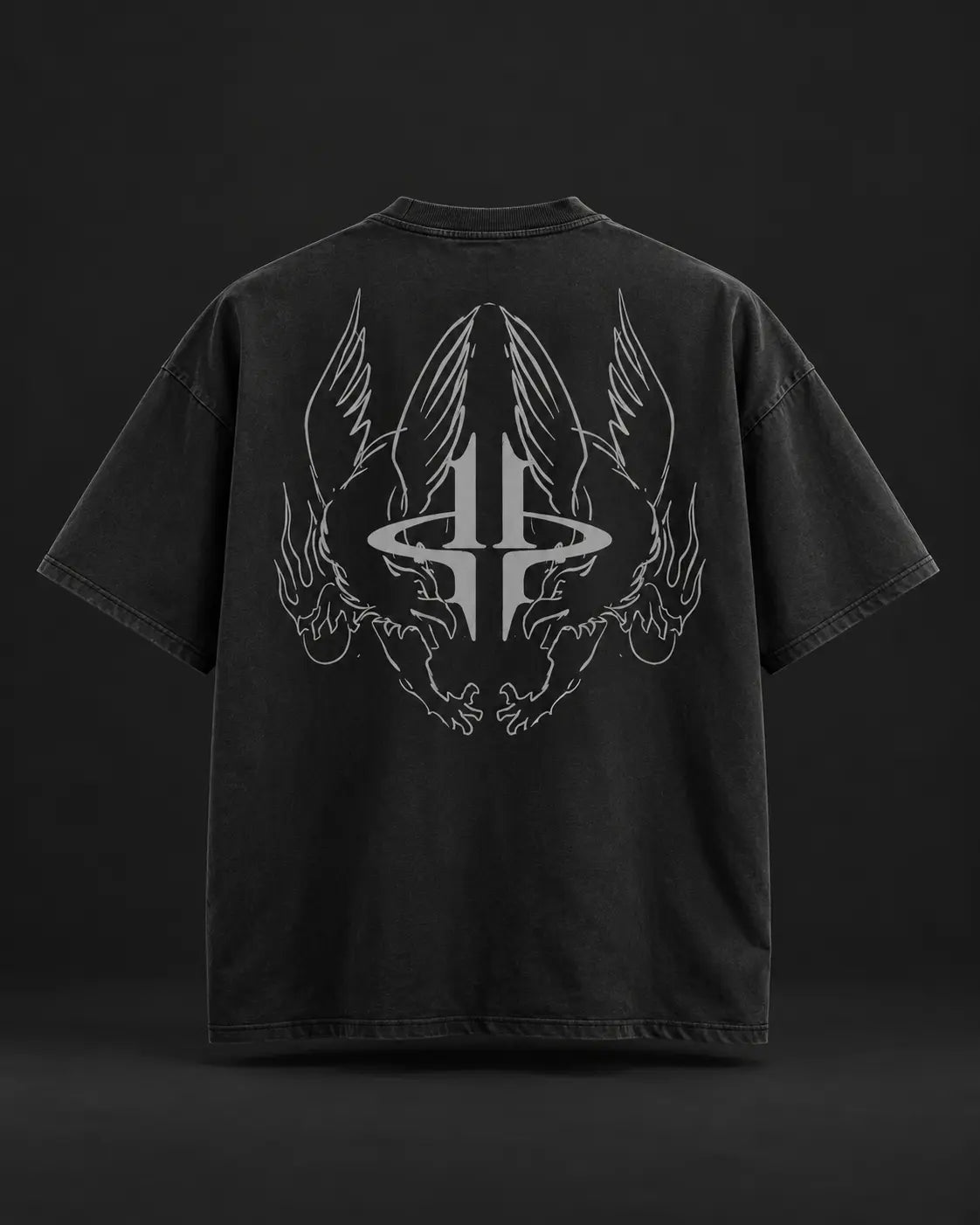 Ascension Tee — back artwork visualisation